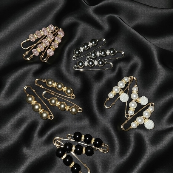 holidaygall BOUTIQUE Accessories - Decrotive Pins That Open- SOLD IN SETS OF (3)